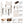 7 Pieces Modern Dining Set, Rustic Farmhouse Solid Wood Kitchen Table Set for 6
