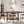 Counter Height Dining Rectangular Kitchen Table For 6 - Brown / Black