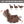 Brown Heat Massage Manual Recliner Chair
