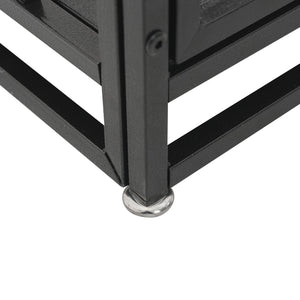 Extra Large Heavy Duty Dog Crate With Removable Pans For Dogs - Black