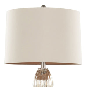 Spade - Contemporary Table Lamp (Set of 2) - Mercury / Nickel / Natural