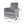 Bolt Upholstered Recliner Chair With Stainless Steel Base - Gray / Chrome