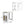 Kitchen Island Three Open Side Storage Shelves And One Push-To-Open Cabinet - White / Macadamia