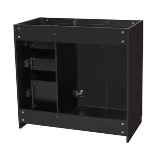 Retro Style Bathroom Vanity, 3 Drawers & Soft Closing Doors