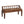 Artisan Furniture Solid Wood Bordeaux Leather Bench