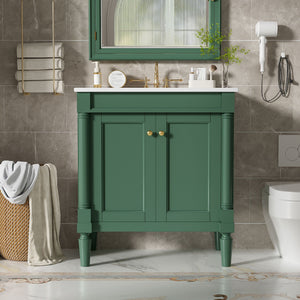 Bathroom Vanity Cabinet With Sink, Soft Close Doors, Storage Cabinet
