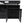 Kitchen Island With Extendable Rotating Table, 4 Drawers & Glass Door Cabinets, Built In Socket - Black