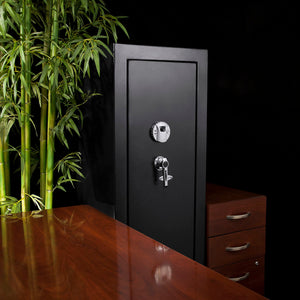 9.33 Cubic Ft Tall Biometric Rifle Safe - Black