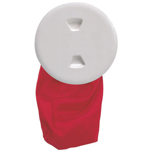 Beckson 5" Stow-Away Deck Plate - White w/12" Bag - TRAPSKI