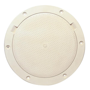 Beckson 8" Non-Skid Pry-Out Deck Plate - Beige - TRAPSKI