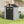 5x3FT Outdoor Resin Storage Shed with Transparent Windows & Louvered Vents