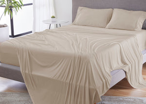 Dri-Tec Sheet Set with Powerband Fit - Beige