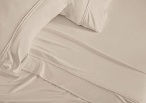 Dri-Tec Split Head Cal King Sheet Set with Moisture-Wicking - Beige