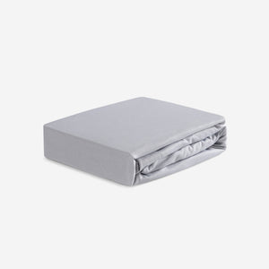 Hyper-Linen Crib Sheet with Powerband® - Light Grey