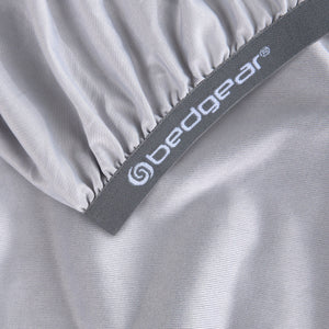 Hyper-Linen Crib Sheet with Powerband® - Light Grey