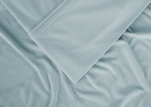Split King Sheet Set with Powerband – Misty Blue