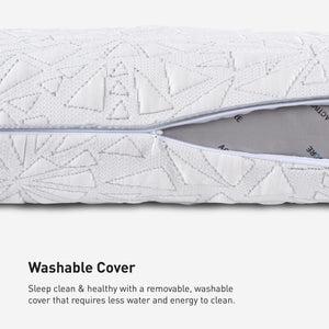 Storm Performance Cooling Pillow with Instant-Cooling Cover - White