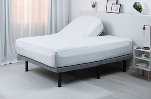 Ver-Tex Split Head Cal King Mattress Protector with Cooling Technology - White