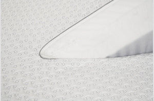 Ver-Tex Split Head Cal King Mattress Protector with Cooling Technology - White