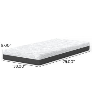 Pur Chill 8" Firm Hybrid Mattress with Phase Change Cooling Fabric - White
