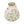 6.7x6.7x7.7' Round Ceramic Accent Vase with Multi-Colored Floral Motifs