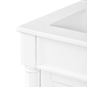 Bathroom Vanity With Top Sink, 2 Tier Storage Cabinet