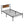 ModerMetal Bedframe With Wood Panel Headboard