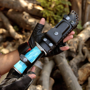 Behemoth 7.0" Damascus Steel Handmade Hunting Knife with Bone Handle - TRAPSKI