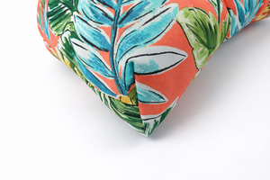 Outdoor Chair Cushions Set of 2 with Tufted Support - Coral Pink