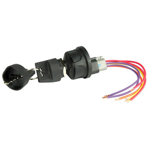 BEP 4-Position Sealed Nylon Ignition Switch - Accessory/OFF/Ignition Accessory/Start - TRAPSKI