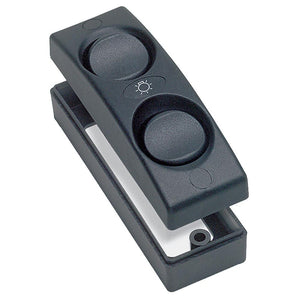 BEP Contour 1100 Series Double Interior Switch - On/Off - Black - TRAPSKI