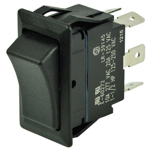 BEP DPDT Rocker Switch - 12V/24V - ON/OFF/ON - TRAPSKI