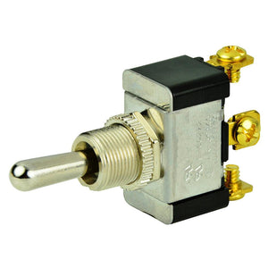 BEP SPDT Chrome Plated Toggle Switch - (ON)/OFF/(ON) - TRAPSKI