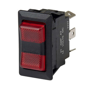 BEP SPDT Rocker Switch - 2-LEDs - 12V/24V - ON/OFF/ON - TRAPSKI