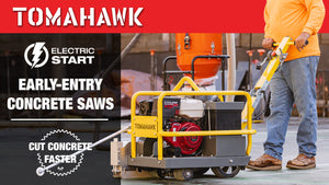 10" Early Entry Green Concrete Saw with 13 HP Honda GX390 Engine - TRAPSKI