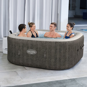 Bestway SaluSpa AirJet Inflatable Hot Tub with 2 Non Slip Pool and Spa Seat