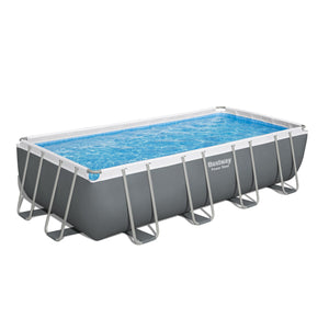 Bestway Power Steel 18' x 9' x 48" Rectangular Above Ground Swimming Pool Set