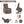 Brown Chenille Single Motor Power Lift Recliner Chair