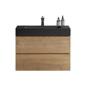 Alice Natural Oak Bathroom Vanity With Sink