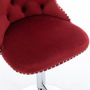 Swivel Adjustable Height Barstools Set of 2