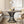 Round Dining Table For 4 - 6, (Table Only) - Gray / Black