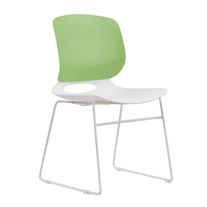 Ergonomic Backrest Stacking Chairs (Set of 4)