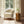 Becker - Rustic Oak Sheepskin Upholstered Accent Arm Chair - Taupe Beige