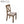 Dining Chair With Open X Back (Set of 2) - Brown / Beige