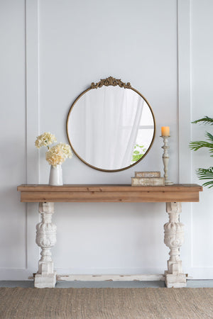 Classic Design Mirror With Baroque Inspired Frame