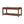 Solid Wood Small Buffalo Slatted Bench, Leather Upholstered, Open Storage