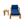 U_STYLE Acacia Wood Outdoor Lounge Set - Chair and Ottoman