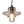 Torus Saucer Industrial Pendant with Clear Glass by LumiSource