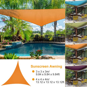 Shade Sail Patio Cover Shade Canopy Camping Sail Awning Sail Sunscreen Shelter Triangle Cover For Kindergarten Playground Outdoor