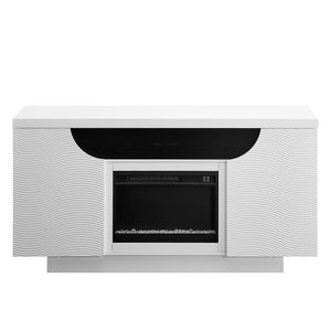 Alessia - Electric Fireplace With Multi Color LED And Flame Settings